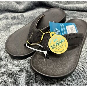 COBIAN Men's Size 9 Compass Black Flip-Flops Sandals  New NWT